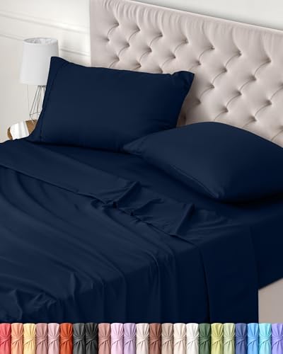 Utopia Bedding Juego de Sabanas 4 Piezas 135x190 - Poli&eacute;ster Microfibra Cepillada - Oeko-Tex...