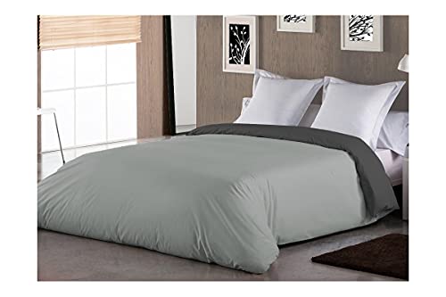 SABANALIA - Funda nórdica combina (Disponible en Varios tamaños), Cama 120, Gris-Gris Claro
