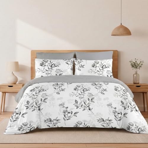 H HANSEL HOME Funda N&oacute;rdica Cama 150 &ndash; 4 Piezas &ndash; 100% Microfibra Suave y Transpirable &ndash;...