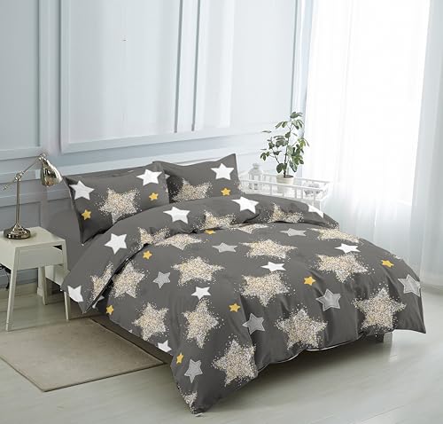 Etrexonline Juego de Funda N&oacute;rdica 4 Piezas Cama 150 Microfibra Extra Suave Transpirable - 1 Funda...