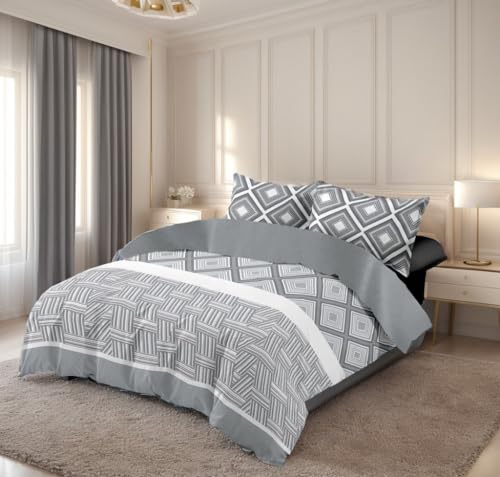 Etrexonline Juego de Funda N&oacute;rdica 4 Piezas Cama 135 Microfibra Extra Suave Transpirable - 1 Funda...