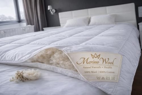 Merino Wool Bedding Duvet King Size Lana de Oveja Merina de Funda n&oacute;rdica y Funda/de Funda de...