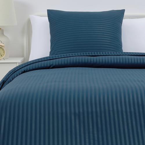 Amazon Basics Juego de Funda n&oacute;rdica Cama 80/90 de Microfibra, 2 Piezas, Funda de edred&oacute;n 135 x...
