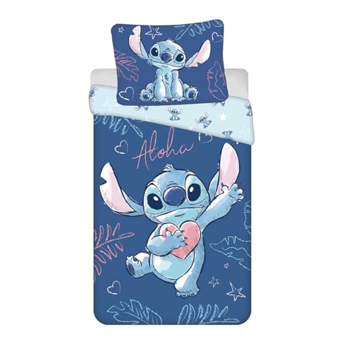 Jerry Fabrics - Juego de Cama (100% algod&oacute;n, Funda n&oacute;rdica de 140 x 200 cm, Incluye Funda de...