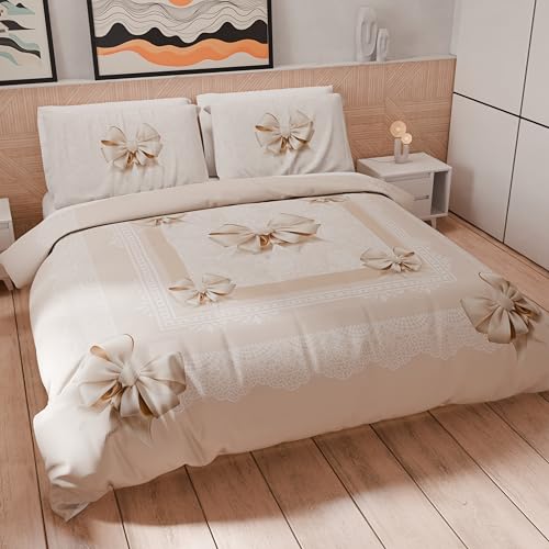 Petti Artigiani Italiani &ndash; Funda n&oacute;rdica King Size 260 x 240 cm (2 Fundas de Almohada de 50 x 80...