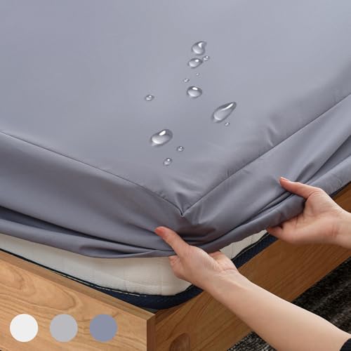 Z-HOM S&aacute;bana bajera impermeable, microfibra, s&aacute;bana con capa de pl&aacute;stico impermeable, altura del...