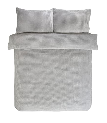 Sleepdown - Juego de Ropa de Cama con Funda n&oacute;rdica Reversible y Fundas de Almohada de Forro Polar,...