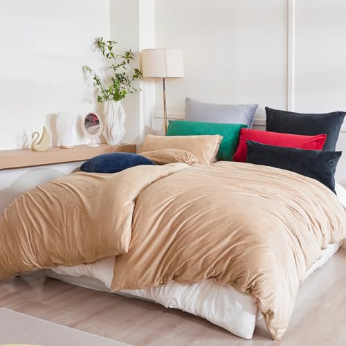 Beqnat Juego de ropa de cama de invierno de franela 135x200, 4 piezas, c&aacute;lido y esponjoso, de felpa...