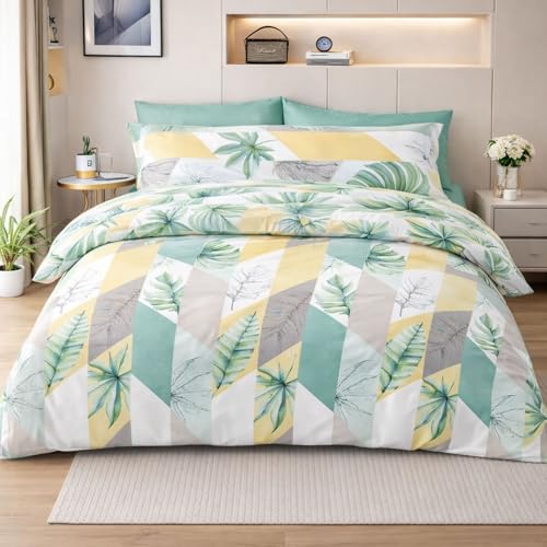Meteorwi Home - Funda Nordica Cama 90 Microfibra Cepillada Suave &ndash; Juego de 3 Piezas con Funda de...