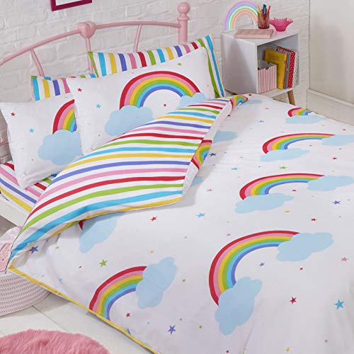 Price Right Home Juego de Funda n&oacute;rdica Doble y Funda de Almohada Cielo Arcoiris