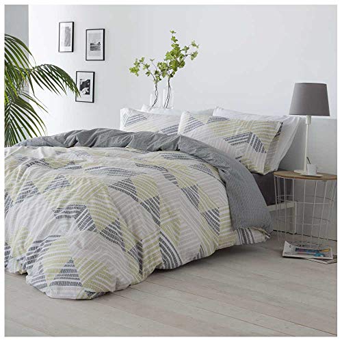 COTTON ARTean Funda N&oacute;rdica Reversible Cama 200 RODILES gris microfibra cepillada Funda edred&oacute;n...