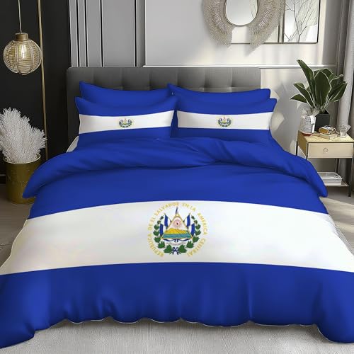 Orgullo Nacional Juego De Ropa De Cama con Bandera Mongolia Impresi&oacute;n para Ni&ntilde;os Adultos, Cian...
