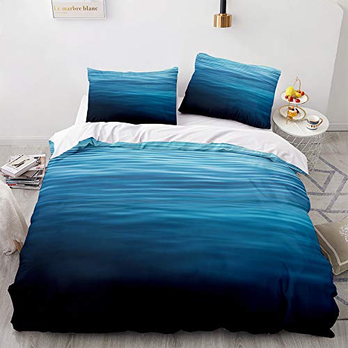 Oduo 3D Juego de Funda de Edred&oacute;n, 3 Piezas Poli&eacute;ster Funda N&oacute;rdica y Funda de Almohada...