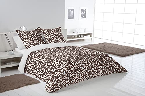 SABANALIA - Juego de Funda nórdica Letras (Disponible en Varios tamaños y Colores), Cama 120,...