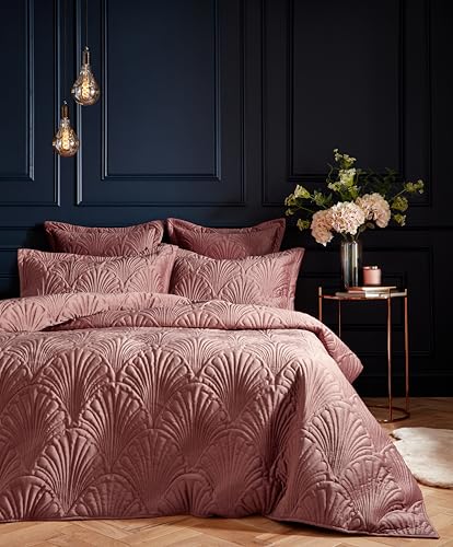 Paoletti Palmeria n&oacute;rdica y Funda de Almohada Conjunto, Sonrojo, Super Rey