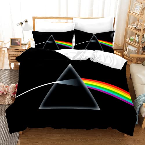 PTNQAZ Pink Floyd - Juego de ropa de cama de Reino Unido con banda de roca, cómodas colchas para...