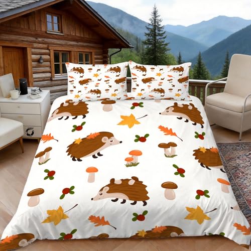 Funda Nordica Cama 90 Erizo 3D Fundas Nordicas Dise&ntilde;o de Dibujos Animados 3pcs Ropa de Cama...