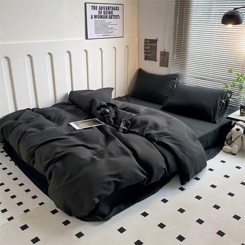 Highdi Juego de Ropa de Cama, 4 Piezas de Microfibra Suave, Funda N&oacute;rdica Incluido 1 Funda de...