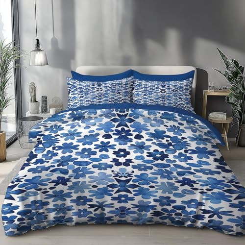 Funda n&oacute;rdica de 220 x 240 cm,Funda n&oacute;rdica 100% Microfibra con Cremallera, Ropa de Cama con 1...