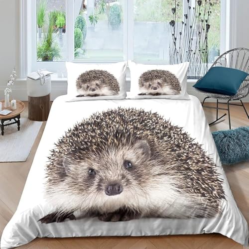 Funda Nordica Cama 90 Erizo Funda Edredon 135x200 Impresi&oacute;n 3DAnimal Adorable Ropa de Cama Fundas...