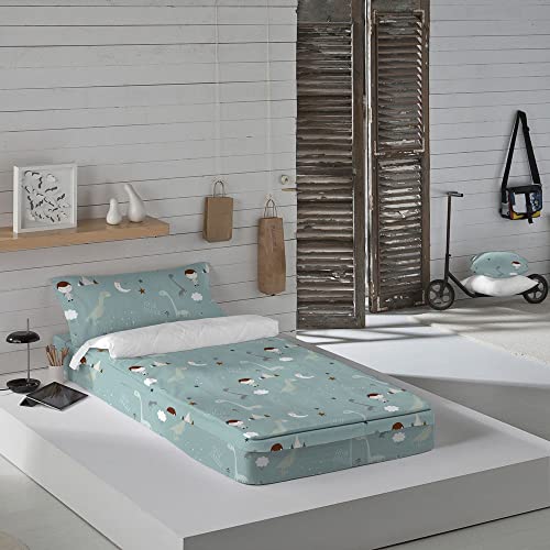Saco N&oacute;rdico con Relleno Haciendo el Indio Jurasic Green (90 x 190 cm) (Cama de 90)