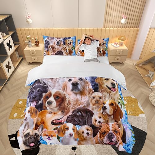 Funda de edred&oacute;n para Perros con caricaturas para ni&ntilde;os,ni&ntilde;as,Cachorros,Animales,Juego de Ropa de...