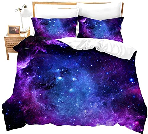 Juego de Funda de edred&oacute;n Universe para Cama con de Cohetes,Galaxias,Funda de edred&oacute;n,Funda de...