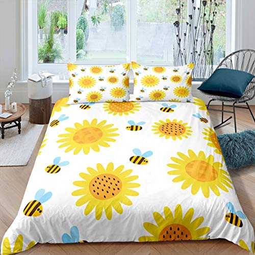 Loussiesd Funda de edred&oacute;n con Estampado de Perro Carlino, Funda de edred&oacute;n Conde Animales, para...