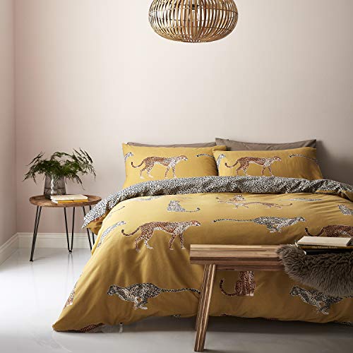 Catherine Lansfield Cheetah Juego de Funda N&oacute;rdica 160x220+50x70