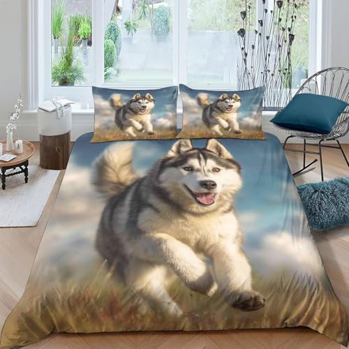 Funda Nordica Cama 90 Infantil Husky Funda Edredon 150x200 Animales Lindos Fundas N&oacute;rdicas...