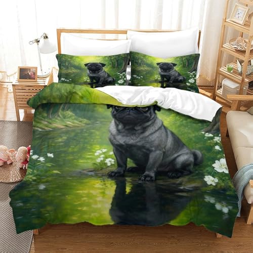 Funda N&oacute;rdica con Carlino Poli&eacute;ster Microfibra Juego De Cama Bosque con Fundas Almohada para...