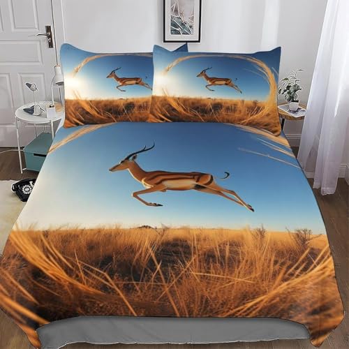 Fundas Nordica Cama 120 Hierba Seca Impresi&oacute;n 3D Funda de Edred&oacute;n Hierba Seca Funda N&oacute;rdica...