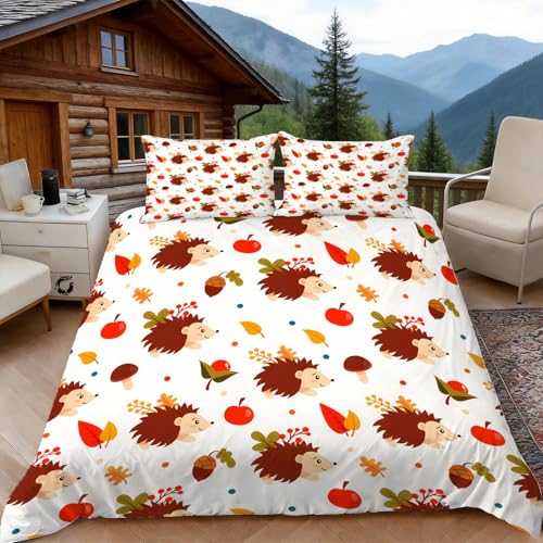 Funda Nordica Cama 90 Erizo 3D Fundas Nordicas Dise&ntilde;o de Dibujos Animados 3pcs Ropa de Cama...