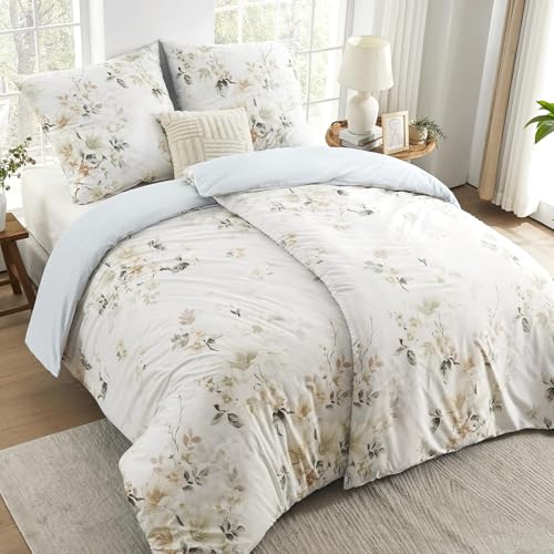Qucover Juego de Cama de 3 Piezas Funda N&oacute;rdica de 200 x 200 cm y Juego de Cama con 2 Fundas de...