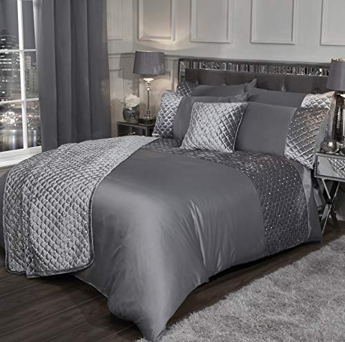 Emma Barclay Glamour - Juego de Funda n&oacute;rdica de Terciopelo con Lentejuelas para Cama de...