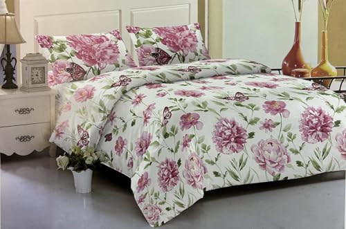 Juego de Funda N&oacute;rdica 4 Piezas, S&aacute;bana Bajera + 2 Fundas de Almohada + Funda Edred&oacute;n, Cama de...