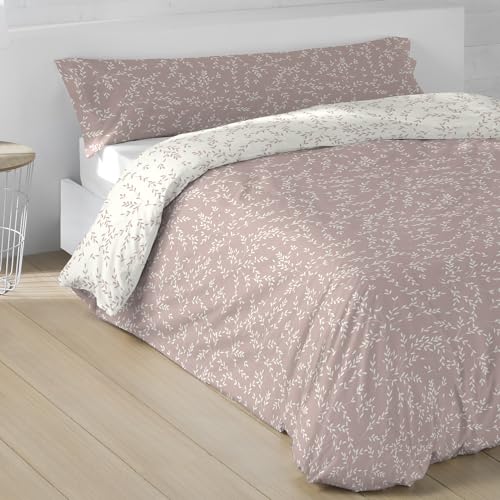 LEBENGOOD Juego de Funda N&oacute;rdica 50% Algod&oacute;n para Cama 135x190/200 con 1 Funda Almohada Funda y 1...