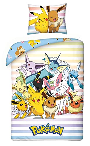 Pokemon POK322 Juego de ropa de cama de 140 x 200 cm