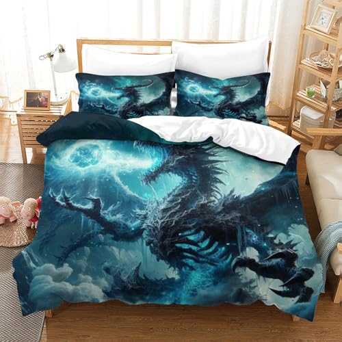 Flying Dragón Juego De Cama Minions Funda De Edredó De Almohada Cierre De Cremallera Edredón De...