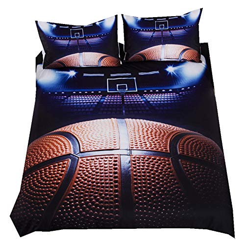 Stillshine Juego de s&aacute;banas Juego de Funda n&oacute;rdica Juego de Baloncesto Estilo Deportivo Funda de...