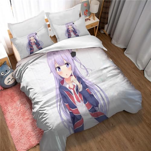 Funda N&oacute;rdica Azur Lane 2 Fundas De Almohada Dormitorio En Casa C&aacute;lido Suave Liso Cremallera...