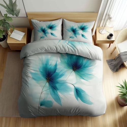 Crema Funda Nordica de Microfibra - 150 x 220 cm Practicidad Juego de Funda N&oacute;rdica - Elegante...