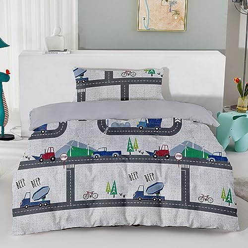 HOMEYA - Juego de Funda N&oacute;rdica Infantil para Cama 105 de 3 Piezas - Funda Edred&oacute;n 160x220, 1...