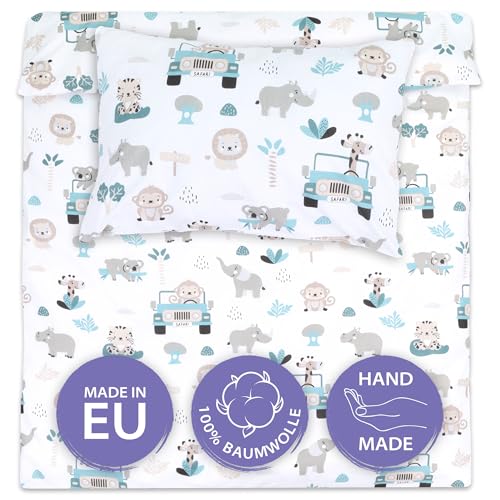 Totsy Baby Funda nordica Infantil 90x120 cm para Cuna 60 - algod&oacute;n Saco nordico y Cubre de edredon...