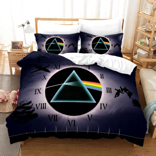 PTNQAZ Pink Floyd - Juego de ropa de cama de Reino Unido con banda de roca, cómodas colchas para...