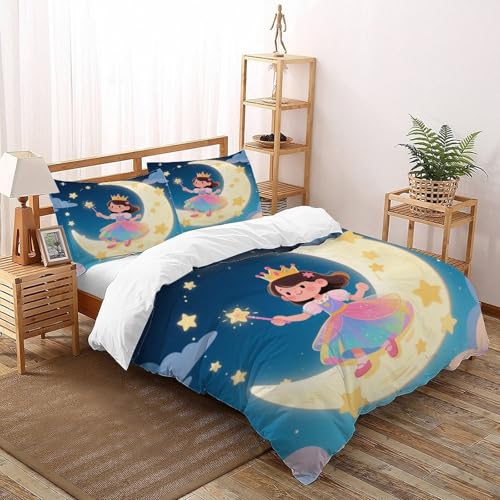 COVDKIDF Football Dessin animé Nórdica 3D Impreso 3 Piezas Champignons et Minions Funda De...