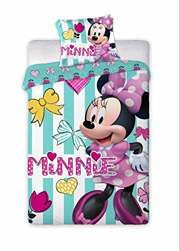 Disney Junior Minnie Mouse - Juego de ropa de cama (100 x 135 cm)