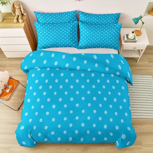 Fundas de edred&oacute;n Lunares Sencillos y Frescos Juego de Ropa de Cama Reversible de f&aacute;cil Cuidado...