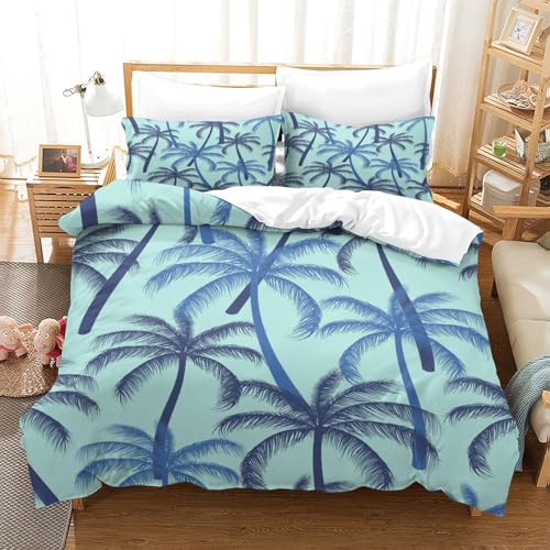 Funda N&oacute;rdica XXL Palmeras 3D Impresa Microfibra Decoraci&oacute;n Dormitorio Verano Juego de Cama...
