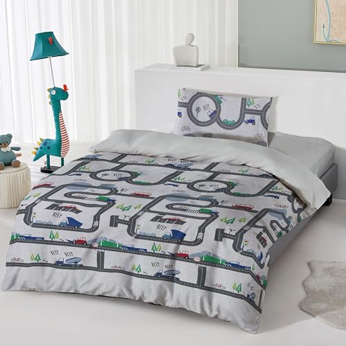 DALINA Textil - Juego de Funda N&oacute;rdica Infantil para Cama 105 de 3 Piezas - Funda N&oacute;rdica 160x220,...